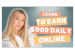 Earn $900/Day from Home: Flexible 2-Hour Work Schedule