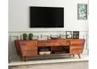 Compact Wooden TV Stand – Ideal TV Unit for Living Roo