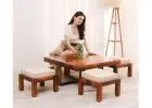 Modern Center Table for Living Room with Chic Finish
