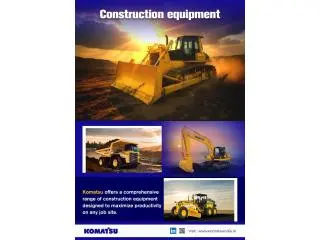 Get Best Quality Construction Equipment - Komatsu India Get Best Quality Construction Equipment - Komatsu India