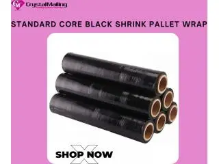 Standard-Core Black Shrink Pallet Wrap 500 mm × 200 m (17-Micron) Standard-Core Black Shrink Pallet Wrap 500 mm × 200 m (17-Micron)