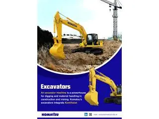 Get Premium Excavators by Komatsu India Get Premium Excavators by Komatsu India