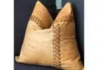 High-end leather cushions for comfort in a boho style High-end leather cushions for comfort in a boho style