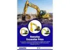 Get Competitive Komatsu Excavator Price from Komatsu India