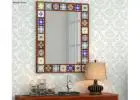 Antique Style Rectangular Wall Mirror – Classic & Luxurious Appeal
