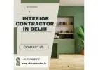 Trusted Interior Contractor in Delhi for Modern Interiors