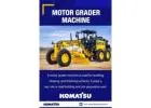 Buy Motor Grader Machine for Smooth and Accurate Grading