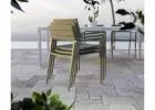 Stylish Halki Outdoor Green Chair for Modern Spaces