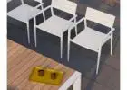 Modern Halki Outdoor White Chair – Stylish & Durable Seating