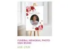 Funeral Memorial Photo Sign Board for Meaningful Tributes