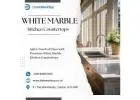 White Marble Kitchen Countertops | +44 020 83685555 | DialAWorkTop
