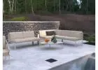 Seville Config J Latte Corner Sofa for Elevated Outdoor Living