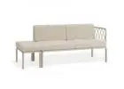 Seville Config F 2-Seater Latte Sofa for Versatile Outdoor Lounging