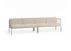 Seville 4-Seater Latte Sofa for Spacious Outdoor Entertaining