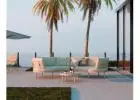 Aluna Return Ends Latte Sofa for Sophisticated Outdoor Lounging