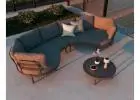 Aluna Return Ends Charcoal Sofa for Bold Outdoor Lounging