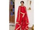 Graceful Traditional Look with Farshi Salwar by JOVI India