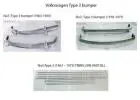 Volkswagen Type 3 bumper and trims (1963–1971) by stainless steel